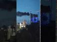 Вогонь охопив вежу комплексу Taryan Towers у центрі Києва (відео)