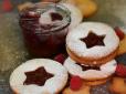 Легендарна зимова випічка, яка сподобається усім: Рецепт Лінцерського горіхового печива із джемом